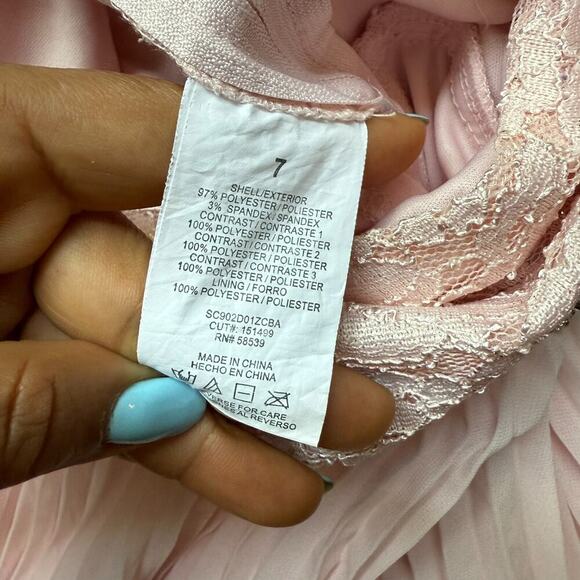 Speechless Girls' Sleeveless Maxi Party Dress with Pleated Skirt sz 7 Pink/fairy - Picture 12 of 13